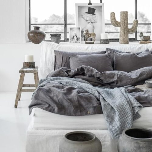 lina gultas veļa Magic Linen Charcoal Grey