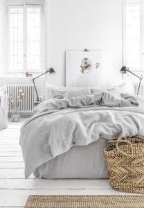 lina gultas veļa Magic Linen Light Grey