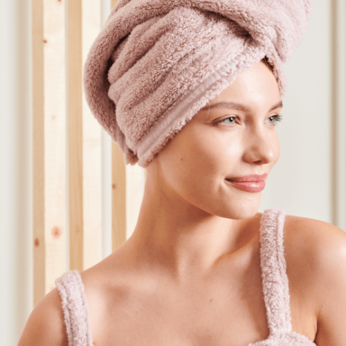 полотенце для волос Hair towel dusty rose