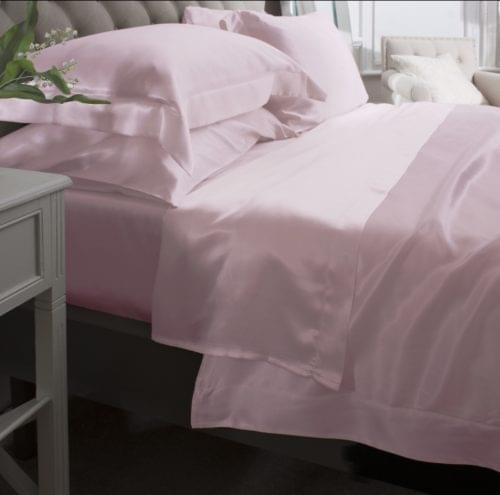 zīda gultas veļa Jasmin Silk Pink