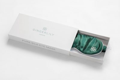 шёлковая маска для сна Gingerlily Green