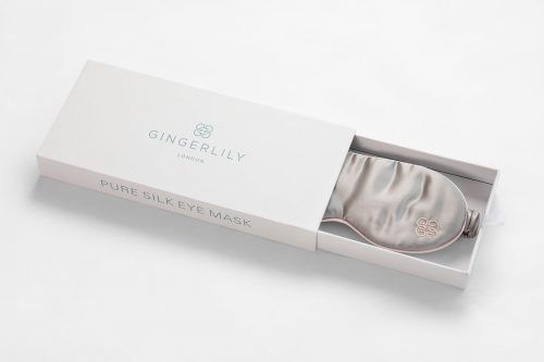 zīda acu maska Gingerlily grey