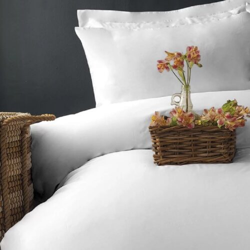 Белое постельное белье, 100% хлопковый сатин