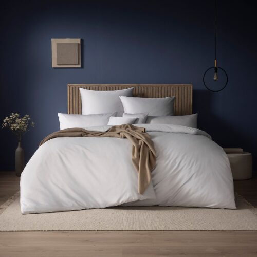 Белое постельное белье, сатин