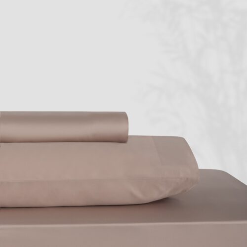 Атласная простыня на резинке Vincent blush
